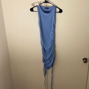 Light blue mini/ midi adjustable dress